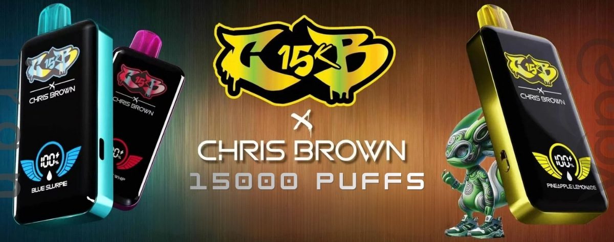 پاد یکبارمصرف 15 هزار کامی کریس براون Chris Brown 15000 Puffs پاد یکبارمصرف 15 هزار کامی کریس براون Chris Brown CB15K 15000 Puffs